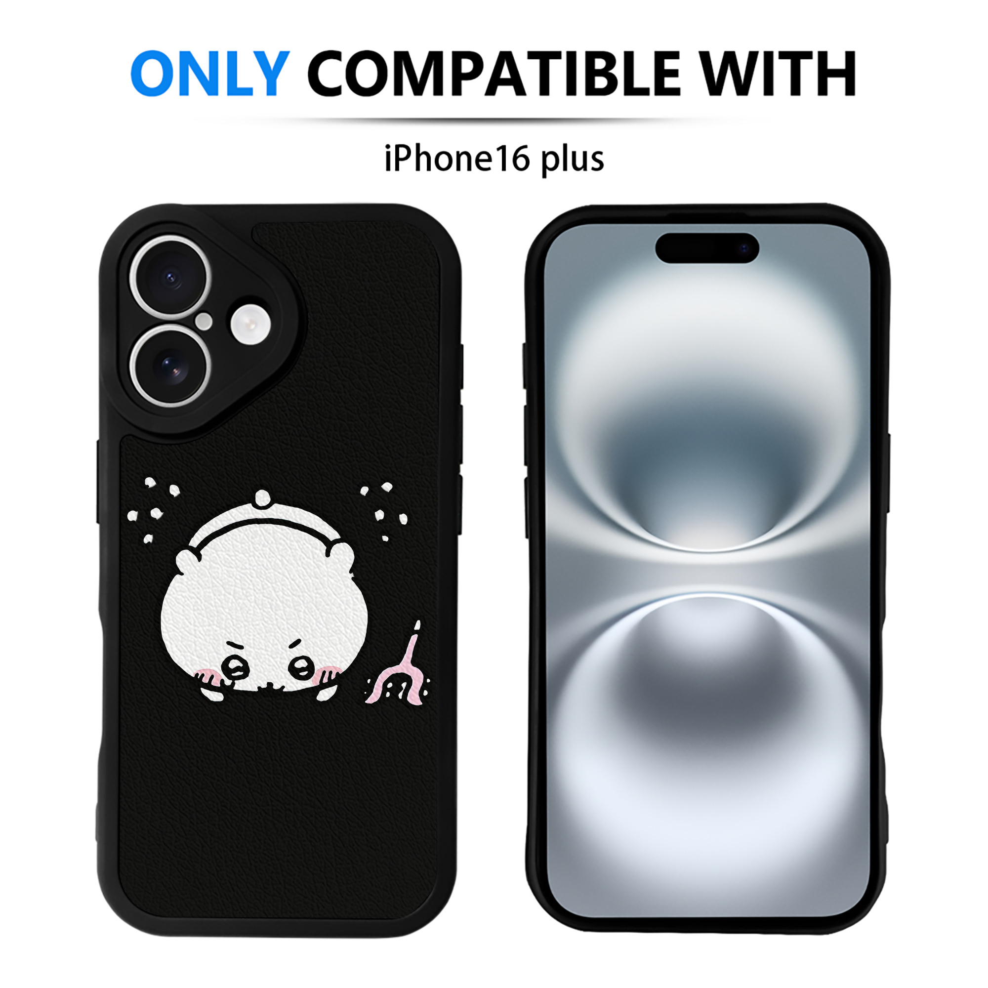 （画像用） ちいかわ ちいかわ Chii-kawa chiikawa 【iPhone 16シリーズ対応】シリコンスマホケース（レザー調） 材質：シリコン